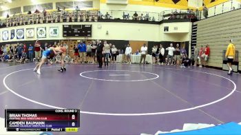 157 lbs Cons. Round 3 - Brian Thomas, Fighting Irish Wrestling Club vs Camden Baumann, Maurer Coughlin Wrestling Club