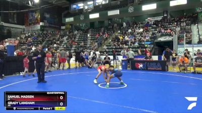 83 lbs Quarterfinal - Samuel Madsen, IN vs Grady Langham, AR