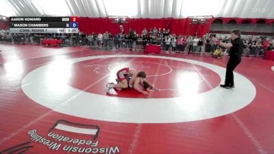 165 lbs Cons. Round 7 - Aaron Howard, Menomonie High School Wrestling vs Mason Chambers, AWA LAX