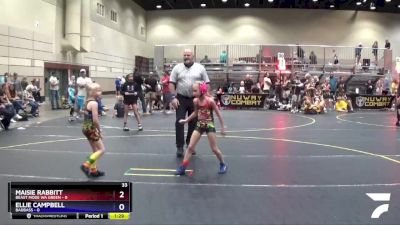 50 lbs Round 3 (4 Team) - Maisie Rabbitt, Beast Mode WA Green vs Ellie Campbell, BadBass