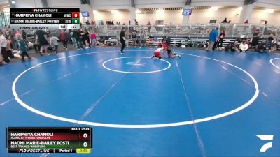 83 lbs Cons. Round 3 - Naomi Marie-Bailey Foster, Best Trained Wrestling vs Haripriya Chamoli, Alamo City Wrestling Club