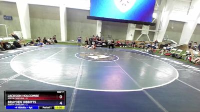 165 lbs Placement Matches (8 Team) - Jackson Holcombe, South Carolina vs Brayden Hibbitts, North Carolina