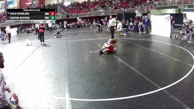 59 lbs Cons. Round 2 - Austin Sutton, Wahoo Wrestling Club vs Cole Sterling, MWC Wrestling Academy