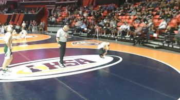 1A 144 lbs Cons. Round 1 - Tyler Huchel, Fithian (Oakwood) vs Max Christensen, Coal City