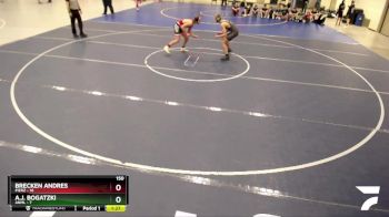 150 lbs Semis & 1st Wrestleback (8 Team) - Brecken Andres, Pierz vs A.J. Bogatzki, ANML