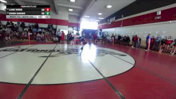 Boys 128 lbs Cons. Round 1 - Lane Webb, Live Oak Boys vs Owen Kinder, Foothill Boys
