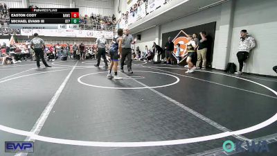 100 lbs Semifinal - Easton Cody, Broken Arrow Wrestling Club vs Michael Evans III, Tulsa Blue T Panthers