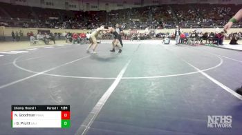 3A-138 lbs Champ. Round 1 - Gage Pruitt, SALINA vs Nathan Goodman, PAWNEE