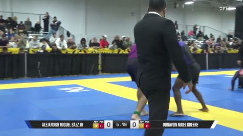 Donavon Nigel Greene vs Alejandro Miguel Saez Jr 2026 Pan IBJJF Jiu-Jitsu No-Gi Championship
