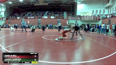 138 lbs Champ. Round 1 - Landen Garrison, Highland Wrestling Club vs James Iii Bell, Portage Wrestling Club