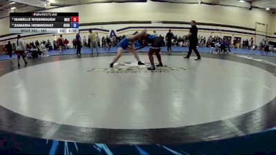 180 lbs 5th Place Match - Isabelle Wisenbaugh, Muskegon Community College vs Zamaria Hemingway, Grand Valley State University Club