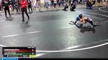 59 lbs Quarterfinal - Johnathan Millz, Pomona Elite (PWCC) vs Colton Haag, Nebraska Elite Wrestling Club