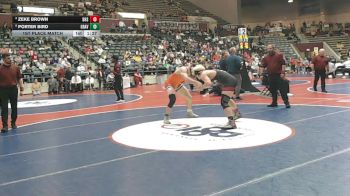4A 190 lbs 1st Place Match - Porter Bird, Gravette vs Zeke Brown, DOVER HIGH SCHOOL