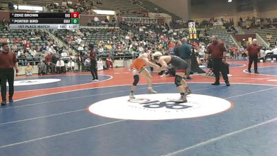 4A 190 lbs 1st Place Match - Porter Bird, Gravette vs Zeke Brown, DOVER HIGH SCHOOL