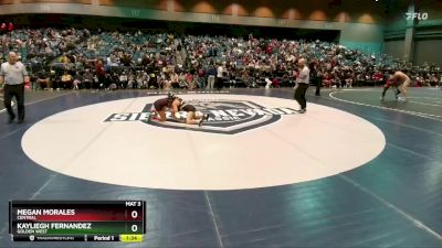 105 lbs Semifinal - Kayliegh Fernandez, Golden West vs Megan Morales, Central