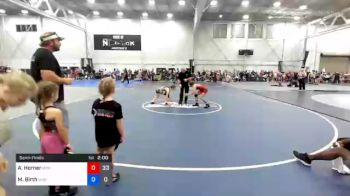 95 lbs Semifinal - Addison Horner, Misfits Kick Start vs Madison Birth, Misfits Live Wire