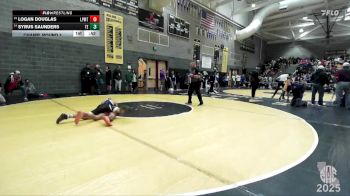 122 lbs Champ. Round 1 - Logan Douglas, Luis Pasteur MS Tigers vs Syrus Saunders, The Empire