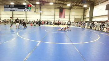 119 lbs Rr Rnd 3 - Malec Ksebe, Warhawks - MS vs Brayden Moseley, Mat Warriors Green MS - MS