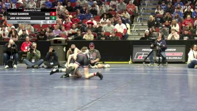 3A-106 lbs Semifinal - Cruz Gannon, Dowling Catholic vs Abe Heysinger, Dubuque Hempstead