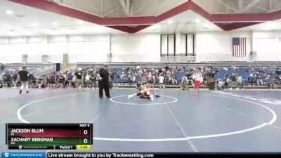 120 lbs Champ. Round 1 - Jackson BLum, MI vs Zachary Bergman, OH