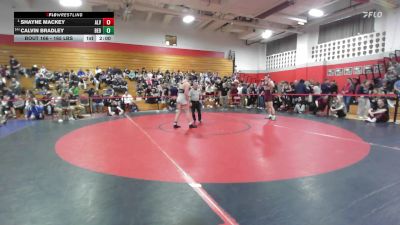 165 lbs Quarterfinal - Shayne Mackey, Alvirne vs Calvin Bradley, Bedford