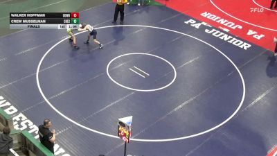 96 lbs Final - Walker Hoffman, Downingtown West vs Crew Musselman, Chestnut Ridge