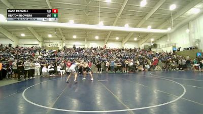 144 lbs 3rd Place Match - Kase Radmall, Pleasant Grove vs Keaton Blowers, Layton