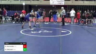 118 lbs Quarterfinal - Aaliyah Hernandez, New Britain, CT vs Anastasia Dakoulas, Rockville, MD