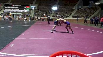 141 lbs Champ. Round 1 - Maddox McArthur, Reinhardt University (GA) vs Matthew Velasco, Montevallo