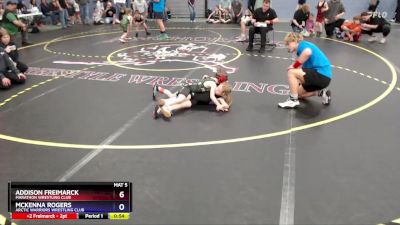 46 lbs Round 3 - Mckenna Rogers, Arctic Warriors Wrestling Club vs Addison Freimarck, Marathon Wrestling Club