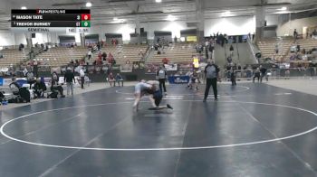 A 190 lbs Semifinal - Trevor Burney, Chattanooga Central High School vs Mason Tate, Signal Mountain High School
