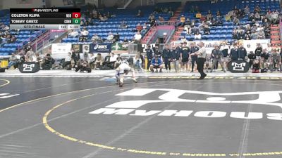 127 lbs Qtr-finals - Coleton Klipa, Norwin vs Tommy Gretz, Connellsville Area