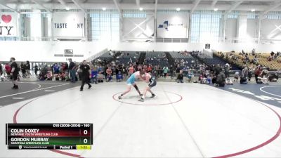 160 lbs Quarterfinal - Gordon Murray, Saratoga Wrestling Club vs Colin Doxey, Newfane Youth Wrestling Club