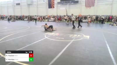 109 lbs Round Of 16 - Ricardo Poolaw, New Mexico Bad Boyz vs Damian Montes, Yucaipa Thunder WC