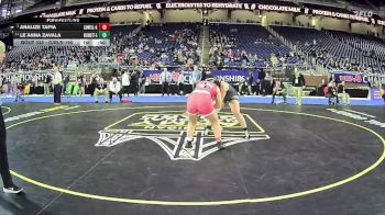 Girls-190 lbs Cons. Round 3 - Analize Tapia, Lowell Hs Girls vs Le`anna Zavala, West Ottawa Hs Girls