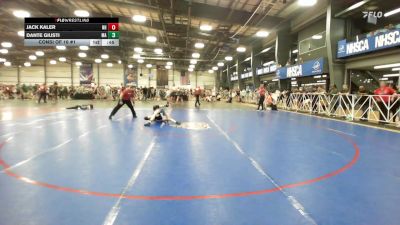120 lbs Consi Of 16 #1 - Jack Kaler, NH vs Dante Giusti, MA