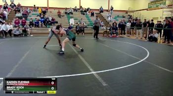 120 lbs Cons. Semi - Brady Koch, Tower Hill Hs vs Kaeden Fleming, Wilmington Friends H S