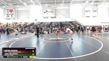 152 lbs Quarterfinal - John DeLaRosa, Club Not Listed vs Justin Coiteux, Funky Panda Wrestling Club