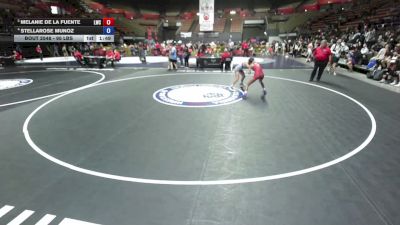 95 lbs Quarters - Melanie De La Fuente, Legacy Wrestling Center vs Stellarose Munoz