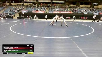 125 lbs Semifinal - 3 Hunter Sparks, Eastern Oregon vs 2 Brandon Orum, Life