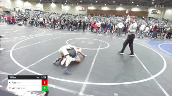 106 lbs Final - Keenan Paz, Gold Rush Wrestling vs Bryson Vertner, Suples