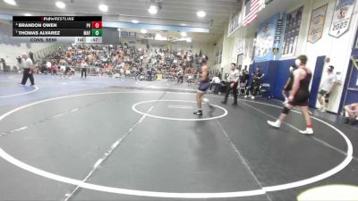 150 lbs Cons. Semi - Brandon Owen, Paloma Valley vs Thomas Alvarez, Mayfair