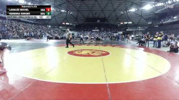 Girls 1B/2B/1A 120 Cons. Semi - Serenna Swiger, Mary Walker (Girls) vs Lahalee Michel, Omak (Girls)