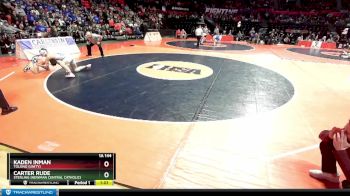 1A 144 lbs Semifinal - Carter Rude, Sterling (Newman Central Catholic) vs Kaden Inman, Tolono (Unity)