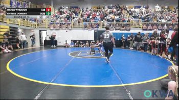 55 lbs Round Of 16 - Hayes Wheaton, Team Guthrie Wrestling vs Kynlee Domeny, Ponca City Wildcat Wrestling
