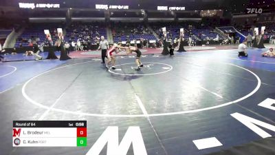 120 lbs Round Of 64 - Luke Brodeur, Melrose vs Carter Kuhn, Portsmouth