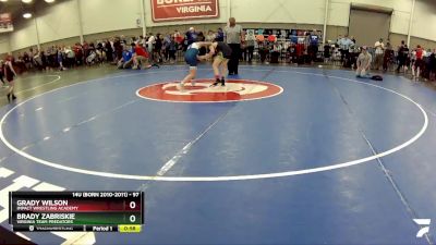 97 lbs Cons. Round 4 - Brady Zabriskie, Virginia Team Predators vs Grady Wilson, Impact Wrestling Academy