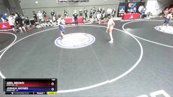 144 lbs Round 2 (16 Team) - Abel Brown, IEWA-GR vs Joshua Haynes, NAWA-GR