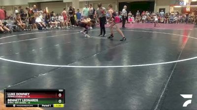 100 lbs Quarters & Wb (16 Team) - Luke Downey, Morris Fitness #2 vs Bennett Leonards, BHWC/ Dirt Divers