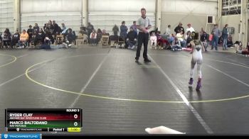 46 lbs Round 3 - Ryder Clay, Anchor Bay Wrestling Club vs Marco Baltodano, Mat Psychos